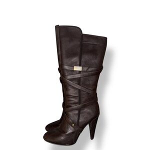 Elegant Brown Heeled Boots